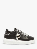 Sneakers Kapri Nft Twin Uit Leder Karl lagerfeld Zwart women KL62576T